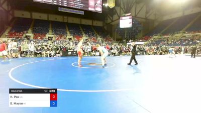 182 lbs Rnd Of 64 - Hoke Poe, Georgia vs Bradley Mayse, Michigan