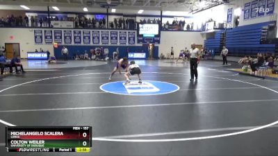157 lbs Quarterfinal - Colton Weiler, University Of Dubuque vs Michelangelo Scalera, Loras