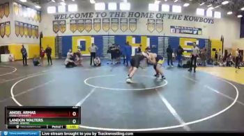 220 lbs Semifinal - Angel Armas, Ridge Community vs Landon Walters, George Jenkins