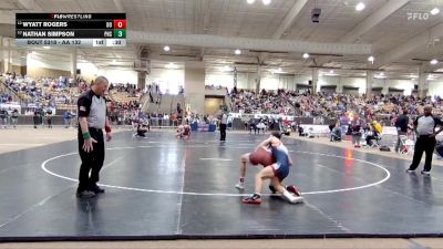 AA 132 lbs Cons. Round 3 - Wyatt Rogers, Dobyns Bennett High School vs Nathan Simpson, Page High School