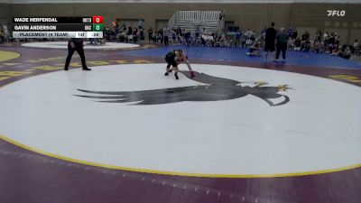 93 lbs Placement (4 Team) - Gavin Anderson, UNC (United North Central) vs Wade Herfendal, United