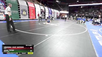 120 Class 1 lbs Cons. Round 2 - Johanna `jojo` Watkins, Holt vs Emma Teten, Rock Port