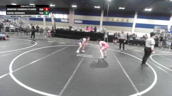 116 lbs Consi Of 16 #2 - Jennifer Cisneros-Flores, Orange Lutheran HS vs Angie Herrera, Pounders WC