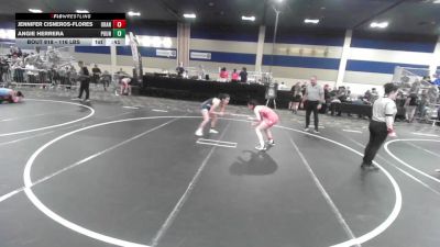 116 lbs Consi Of 16 #2 - Jennifer Cisneros-Flores, Orange Lutheran HS vs Angie Herrera, Pounders WC