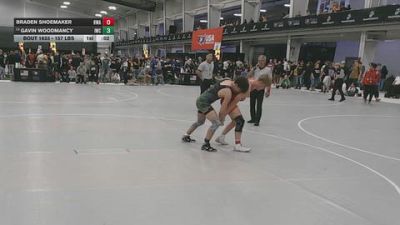 157 lbs Cons. Sub-semis - Gavin Woodmancy, ISI Wrestling Club vs Braden Shoemaker, Heartland Wrestling Academy