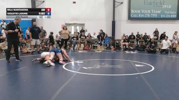 66 kg 5th Place - Mila Mantanona, Surfside Girls - W vs Violette Lasure, PA West Black - W