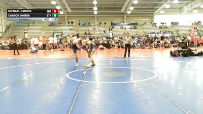 132 lbs Rr Rnd 1 - Michael Canova, Iron Faith Gold - HSB vs Carson Owens, GT 4238 - HSB