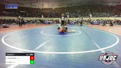 96 lbs Consi Of 4 - John Alvarado, Apex Grappling Academy vs Alexander Fee, Enid Youth Wrestling Club