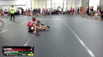 113 lbs Finals (2 Team) - CJ Caines, Roman Legion vs Jackson Peeples, Xtreme Team