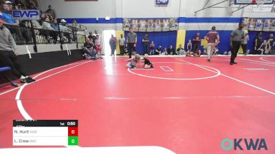 43 lbs Consi Of 8 #1 - Nicholous Hunt, Heat vs Lincoln Crow, Berryhill Wrestling Club