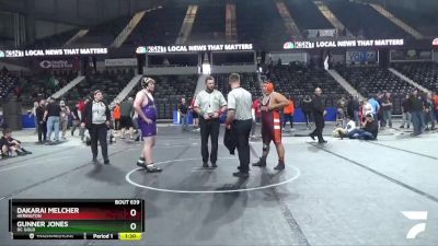 240 lbs Round 3 - Dakarai Melcher, Herington vs Gunner Jones, DC Gold