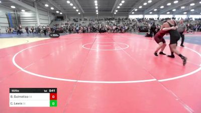 182 lbs Consi Of 16 #1 - Brennan Gulmatico, CA vs Chase Lewis, DE