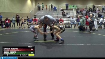 78 lbs Round 1 (6 Team) - Derek Rogers, Indiana Outlaws vs Jaxson Roberts, American Gladiators-Havoc