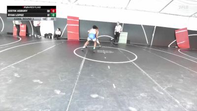 120 lbs Cons. Round 3 - Ryan Lopez, North Torrance vs Justin Asbury, Reign WC
