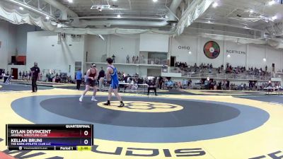 144 lbs Quarterfinal - Dylan DeVincent, Arsenal Wrestling Club vs Kellan Bruni, The Barn Athletic Club LLC