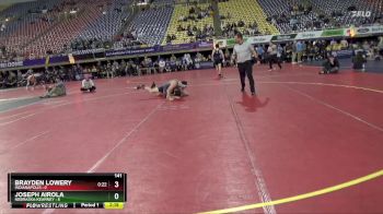 141 lbs Round 1 (16 Team) - Joseph Airola, Nebraska-Kearney vs Brayden Lowery, Indianapolis