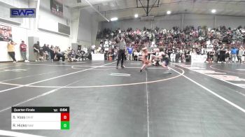 52 lbs Quarterfinal - Samuel Voss, Skiatook Youth Wrestling vs Roman Hicks, Raw Wrestling Club