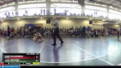 138 lbs Cons. Round 5 - Lane Kirchner, Jennings County Wrestling Club vs Lane Faulkenberg, Indiana