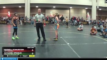 85 lbs Cons. Round 3 - Maxwell Schnurstein, ARES Wrestling vs Nathaniel Spradlin, Arlington Wrestling Club