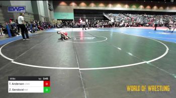 61 lbs Round Of 16 - Talia Anderson, Legacy Elite Wrestling Club vs Zaniyah Sandoval, MAT MECHANICS