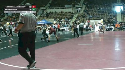 7A 150 lbs Champ. Round 1 - John Wallace Baxley, Prattville vs Bryson Davis, Smiths Station Hs