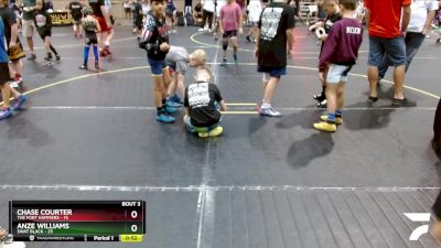 75 lbs Quarterfinals (8 Team) - Anze Williams, SWAT Black vs Chase Courter, The Fort Hammers