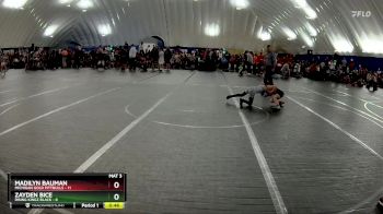 56 lbs Round 2 (10 Team) - Madilyn Bauman, Michigan Gold Pittbulls vs Zayden Bice, Rising Kingz Black