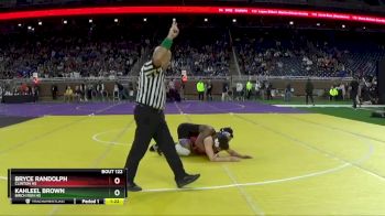 D3-165 lbs Quarterfinal - Kahleel Brown, Birch Run HS vs Bryce Randolph, Clinton HS