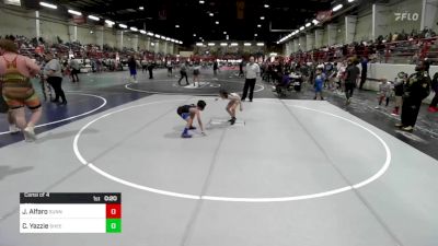 62 lbs Consi Of 4 - Joshua Alfaro, Sunnyside Wr Ac vs Checotah Yazzie, SheepCamp WC