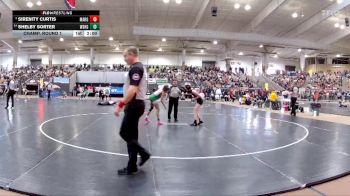 Girls 100 lbs Champ. Round 1 - Sirenity Curtis, Maryville High School vs Shelby Sorter, White Station High School