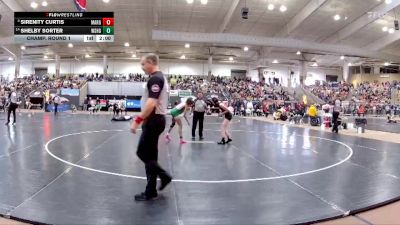 Girls 100 lbs Champ. Round 1 - Sirenity Curtis, Maryville High School vs Shelby Sorter, White Station High School