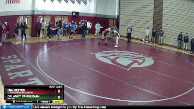 135 lbs Cons. Semi - Delaney Pangilinan, Mojave vs Mia Hester, El Dorado HS (Placentia)