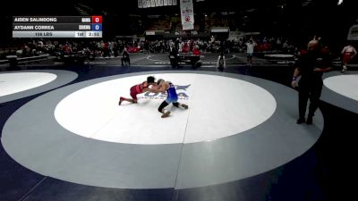 106 lbs Aiden Salindong, NAWA - North Area Wrestling Association vs Aydann Correa, SDIKWA - San Diego-Imperial Kids Wrestling Association