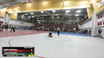 113 lbs Cons. Round 4 - Aiden Espinoza, Pima vs Tyler Holland, American Leadership Academy Gilbert