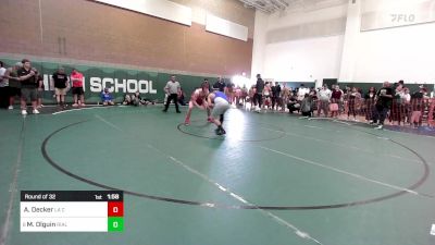 182 lbs Round Of 32 - Andrew Decker, La Canada vs Marco Olguin, Rialto