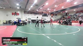 130 lbs Champ. Round 2 - Angelina Rodriguez, Long Beach Wilson vs Faith Bree, Redondo Union