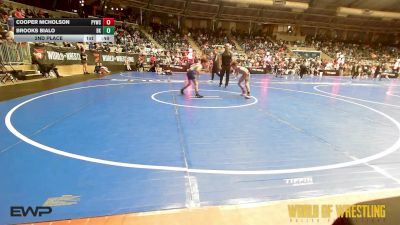 75 lbs 2nd Place - Cooper Nicholson, Palmyra Youth Wrestling Club vs Brooks Bialo, Bad Karma