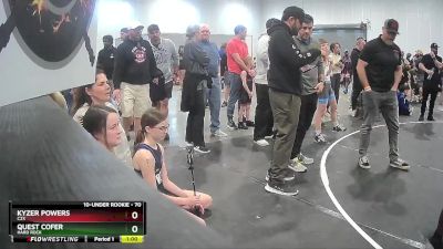 70 lbs Quarterfinal - Kyzer Powers, C2X vs Quest Cofer, Hard Rock