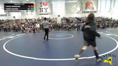 61 lbs Champ. Round 2 - Lucas Herrmann, 518 Grapplers vs Owen Hopkins, Club Not Listed