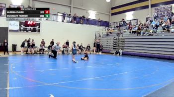 105 lbs 2nd Wrestleback (8 Team) - Aleena Clark, Long County vs Scarlett Ferrer, Chestatee