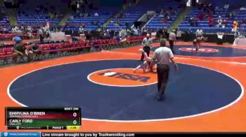 125 lbs Cons. Round 2 - Carly Ford, Coal City vs Emmylina O`Brien, Hoffman Estates (H.S.)