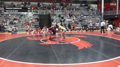 155 lbs 1st Place Match - Skylar Slade, Southeast Polk vs Shaona Emmanuel, Iowa City High