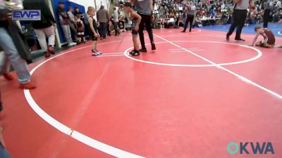 46 lbs Semifinal - Kingston Warrior, Wagoner Takedown Club vs Moxin Hammans, Warner Eagles Youth Wrestling