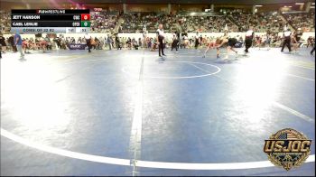 106 lbs Consi Of 32 #2 - Jett Hanson, Cowboy Wrestling Club vs Cael Leslie, Open Mats