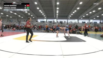 185 lbs Semifinal - Juliana Marquez, CA vs Rebecca Oetken, WY