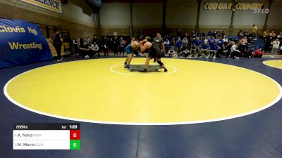 288 lbs Quarterfinal - Anthony Nava, Toppenish (WA) vs Mark Marin, Clovis