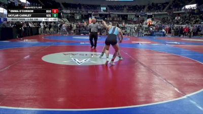 1-5A 138 Quarterfinal - Emma O`connor, Moody Hs vs Skylar Carnley, W. S. Neal