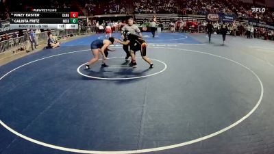G 165 lbs Cons. Round 2 - Kinzy Easter, Caddo Magnet Girls vs Calista Fritz, Northshore Girls