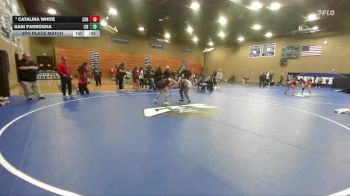 125 lbs 5th Place Match - Gabi Fakrogha, Liberty vs Catalina White, Centennial