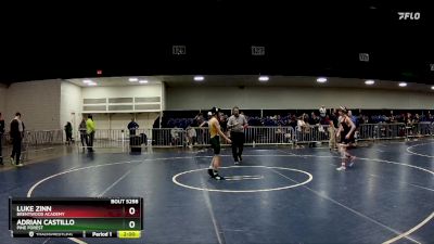 106 lbs 7th Place Match - Luke Zinn, Brentwood Academy vs Adrian Castillo, Pine Forest